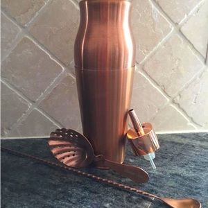 New Cooper finish Bar Cocktail Shaker set